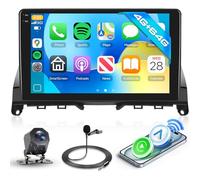 Hodozzy 4G+64GB Autoradio für Mercedes-Benz C-Klasse W204 S204 2007-2010 Android Autoradio 9 Zoll InCell Touchscreen Navi Carplay Wireless Android Auto, Radio 2 Din Bluetooth WiFi RDS Rückfahrkamera
