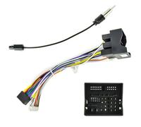 Hodozzy 52 PIN Autoradio Kabelbaum Adapter für VW Skoda Golf Touran Passat B6 Jetta Polo Tiguan, Adapterstecker für ISO Standard Buchse Android Radio mit Lenkradsteuerung Leitungen Radio Antenne