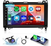 Hodozzy 6G+128G 8 Core Autoradio für Mercedes Benz Klasse B V W169 W245 B160 B180 B200 W639 Vito Viano W906 Sprinter mit Carplay Android Auto, 9 Zoll Touchscreen mit Bluetooth Navi WiFi DSP FM RDS