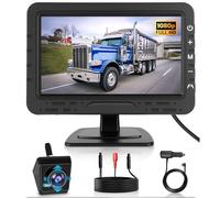 Hodozzy Rückfahrkamera Kabel Monitor Set mit 360° Kamera, 1080P 4,3 HD Zoll Digitales Rückfahrmonitor, Vollfarb-Nachtsicht IP68 wasserdichte Weitwinkel Rückfahrkamera für Auto mit DIY-Parkhilfslinien