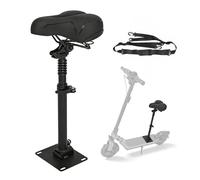 Höhenverstellbarer Klappsitz für Elektroroller, kompatibel mit Segway Ninebot F3/E3/E3Pro Roller, 45-65CM Sitzhöhe mit Stoßdämpfender Sitz, tragbarer Schultergurt und hochglänzende Reflektorstreifen