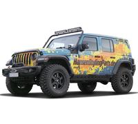 Höherlegung +30mm Fahrwerk TÜV-Teilegutachten passend für Jeep Wrangler JL 18-20