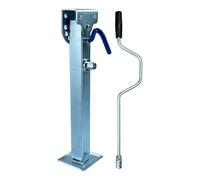 Holdes Anhängerwagenheber-Ständer - robuste Teleskop-Wagenheber-Fußplatte - robuster Motorradanhänger-Stabilisator, Wohnwagen-Anhänger-Stützbeine, Aluminium-Nivellierheber für Reiseanhänger