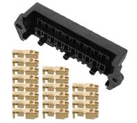 Holibanna 10 fach Kfz Sicherungsblock aus Abs und Kupfer mit Relais Langlebiger Sicherungskasten für Fahrzeug Elektroausrüstung zur Fahrzeugwartung und Aufrüstung