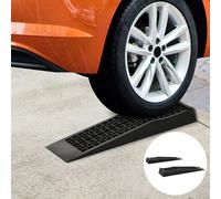 HOMCOM Auffahrrampe 2er Set Schwellenrampe Bordsteinrampe Gummirampen 70x20x8cm schwarz für Autos Rollstühle und mehr Aosom.de