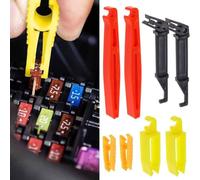 Homeponnew 8-teiliges Kunststoff-Sicherungsabzieher-Werkzeug-Set für Flachsicherungen und Mini-Sicherungen, Abzieher-Clips, kompatibel mit Auto-Sicherungshalter, 30 A Entfernung