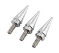 Homeponnew Windschutzscheiben-Verkleidungsschrauben für Harley-Davidson Electra Glide und Street Modelle (1996-2013) - 3-teilige Schrauben aus Aluminiumlegierung und Edelstahl, Schwarz/Silber