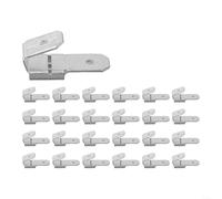 HomeVortex Doppelter Huckepack-Flachstecker, 1/4 Zoll verzinntes Kupfer, männlich, weiblich, Schnelltrennklemmen, isoliertes elektrisches Crimpadapter-Set für Automobil-Marine (25 Stück)