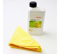 Honda 4 Schlag Motoröl 10W30 1 Liter Flasche Mit Mikrofaser Tuch Rasenmäher