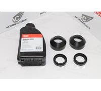 Honda CB 450 K3-K7 Simmerring Staubkappen Set Gabel 35 mm Repro+Gabelöl 500 ml