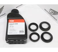 Honda CR 125 VTR 250 Simmerring Dichtring Staubkappen Set 35 mm + Gabel Öl