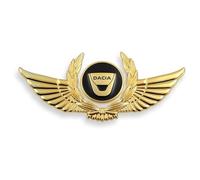 HONGYANFA Auto Aufkleber für Dacia Renault Sandero 2013-2021 2022, Auto-Emblem-Abzeichen 3D Metall Auto Logo Auto Styling Tuning Sticker Badge Zubehör Karosserie Emblem