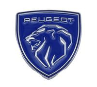 HONGYANFA Auto Aufkleber für Peugeot 308 2008 107 5008 206 30084, Auto-Emblem-Abzeichen 3D Metall Auto Logo Auto Styling Tuning Sticker Badge Zubehör Karosserie Emblem,Blue