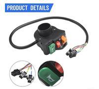 Honseadek 7/8" 22mm Motorrad-Lenkerschalter 3-in-1 Honseadek | Signal Ein/Aus-Steuerung fÃ¼r Roller, fÃ¼r atv, fÃ¼r quad, Dc 12V, Schwarzer Kunststoff-Kabelbaum, 7/8 Lenkerschalter