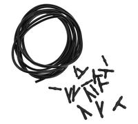 HOODANCOS Scheibenwaschschlauch Reparaturset 5m Schlauch mit 15 Kunststoff Schlauchverbindern Sprühdüse Auto Scheibenwaschanlage für Klare Sicht und Fahrsicherheit