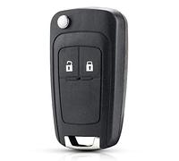 HooRLZ Schlüsselgehäuse für Opel, kompatibel mit Insignia Astra Meriva Corsa Zafira Mokka Vectra Adam Chevrolet Orlando Cruze, Schlüsselgehäuse Opel Insignia, Opel Astra - 2 Tasten