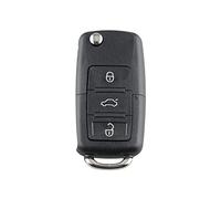 HooRLZ Vw Schlüsselgehäuse für Vw Bora Beattle Golf Jetta Ibiza Octavia Passat Polo Skoda Seat Leon Sharan Tiguan Touareg Touran Toledo T4 T5 Schlüssel, Polo Ersatzschlüssel, Golf Autoschlüssel