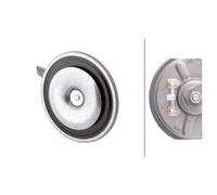 HELLA Horn - HEAVY DUTY HORN B36 - 12V - 116dB(A) - Frequenzbereich: 335Hz - Hochton - elektrisch - Gehäusefarbe: grau/schwarz - Flachsteckanschluss - Menge: 1 - 3BA 002 768-082