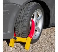 HP-Autozubehör 10055 Parkkralle passend bis 330mm Reifenbreite, Gelb/Rot