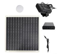 HpLive 10W Solarpanel Heizlüfter mit Batteriebox für Auto, Haustierhaus oder Outdoor, kompakter Ventilator für nachhaltige Wärme