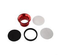 HpLive Aluminium Luftfilter Wind Cup 50Mm Für OKO 24-30mm Vergaser Und Für KEIHIN Für PWK ATV Motorrad Zubehör Mit Sieb Netz Schrauben Rot Blau Gold Silber Schwarz(Red)