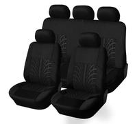 HPOUYDB Autositzbezüge, für VW T-Cross T-ROC Tacqua Talagon Taos Komfortabel Atmungsaktiv Schonbezüge Sitzbezüge Auto Innenraum Schonbezüge, Auto Zubehör,Black