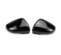 HPZPRPCEW Für VW Für GOLF 6 VI MK6 GTI R-Line R20 Für Touran Spiegelgehäuse Carbonfaser Optik Schwarz Seitenflügelspiegel Abdeckung(Helles Schwarz)
