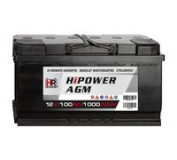 HR HiPower Autobatterie AGM Batterie 12V 100Ah
