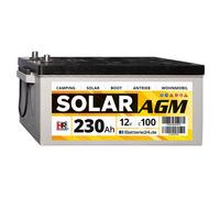 HR 230Ah Versorgungsbatterie Solar AGM 12V USt-befreit