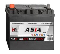HR Autobatterie 12V 60Ah 550A/EN ASIA Pluspol Links