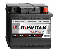 HR HiPower Autobatterie 12V 55Ah