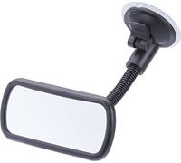 hr-imotion Innenspiegel mit flexibler Schwanenhalshalterung (Toter-Winkel-Spiegel, Rücksitzkontrolle, etc.) [Made in Germany | Konvexes Glas | sekundenschnelle Montage] - 10410401