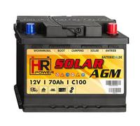 HR Solar AGM 12V 70Ah Versorgerbatterie (USt-befreit nach §12 Abs.3 Nr. 1 S.1 UStG)
