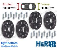 HR Spurverbreiterung schwarz 100mm/Achse für Porsche 718 Cayman 982 2016-2025