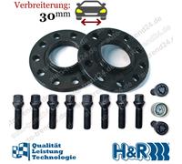 HR Spurverbreiterung schwarz 30mm/Achse für BMW 6er Cabriolet E64 Bj. 2004-2010