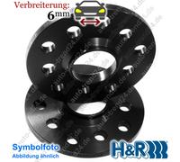 H&R Spurverbreiterung schwarz DR 6mm Skoda Fabia RS (5J) nur HA B06255571