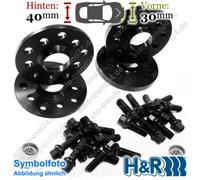 HR Spurverbreiterung schwarz VA 30mm & HA 40mm für Mercedes-Benz SL R230 01-12
