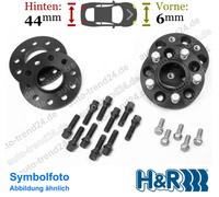 HR Spurverbreiterung schwarz VA 6mm & HA 44mm für Skoda Octavia II 1Z3 04-13