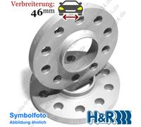 HR TRAK+ Spurverbreiterung DR 46mm/Achse für Porsche Cayenne 92A, Bj. 2010-2018