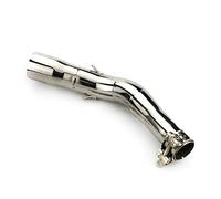 HRQCTIM Motorrad Auspuff Schalldämpfer Für Vespa GTS 250 300 2013-2020 Motorrad Edelstahl Auspuffrohr Mitte Schalldämpfer Escape Slip-on Link Rohr Zubehör Motorrad Auspuff