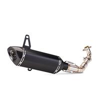 HRQCTIM Motorrad Auspuff Schalldämpfer Motorrad-Slip-On-Auspuff-Mittelrohr-Auspuffrohr Für Vespa GTS 250 GTS 300 2007- 2017 2018 2019 2020 Motorrad Auspuff