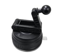 Hrtyvhin Kfz Innenraum Montagesockel mit 6, 8 cm Saugnapf | 17-mm Kugelverbindung, schwarze Halterung für Telefongriff Navigationsdock an der Windschutzscheibenkonsole