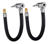 Hsthe Sea 20CM Auto Inflator Schlauch, Autoreifen-Luftfüllschlauch Luftpumpen-Verlängerungsrohr Tire Kompressor Schlauch Ersatzschlauch zum Aufpumpen von Autoreifen,Ventilverlängerung Set(2Pcs)