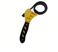 HSYDUHAE Umschaltknarre 6-Zoll-Gürtelschlüssel, Ölfilter-Abzieher, Riemenschlüssel, Kettenöffner, verstellbares Demontagewerkzeug Drehmomentschlüssel(Yellow 6inch)