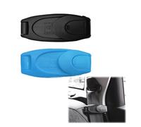 HSYTEK 2 Stück Auto Sicherheitsgurt Clip, Sicherheitsgurt Clip, Sicherheitsgurt Verlängerung für Eine Breite Palette von Modellen von Sitzschnallen, Blau und Schwarz