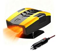 HUAJUN Tragbar Auto Heizung, 12V 150W Autoheizung Frontscheibenheizung Windschutzscheiben Defroster mit Zigarettenanzünder, 360° Rundum-Luftversorgung,für Auto Windschutzscheibe Defroster