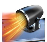 HUAJUN Tragbar Auto Heizung, 12V Autoheizung Frontscheibenheizung Windschutzscheiben Defroster mit Zigarettenanzünder, 360° Rundum-Luftversorgung,für Auto Windschutzscheibe Defroster