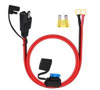 HuaLiSiJi SAE Kabel mit Sicherung 12V 24V SAE O Ring Anschlusskabel SAE Batterie Anschlusskabel 30A 14AWG, für Laden von Auto und Motorradbatterien (3 m)