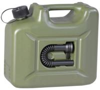 Transport Kraftstoff Kanister "PROFI" (UN) 10 L, oliv, mit Auslaufrohr