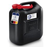 Hünersdorff Benzinkanister Standard 813500, 20 Liter, Kunststoff, mit Ausgießer, schwarz